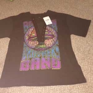 Allman Brothers Band lace up tee NWT